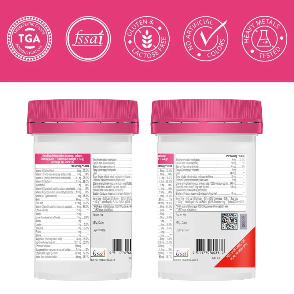 Swisse Ultivite Women's Multivitamin | Energy & Immunity Support