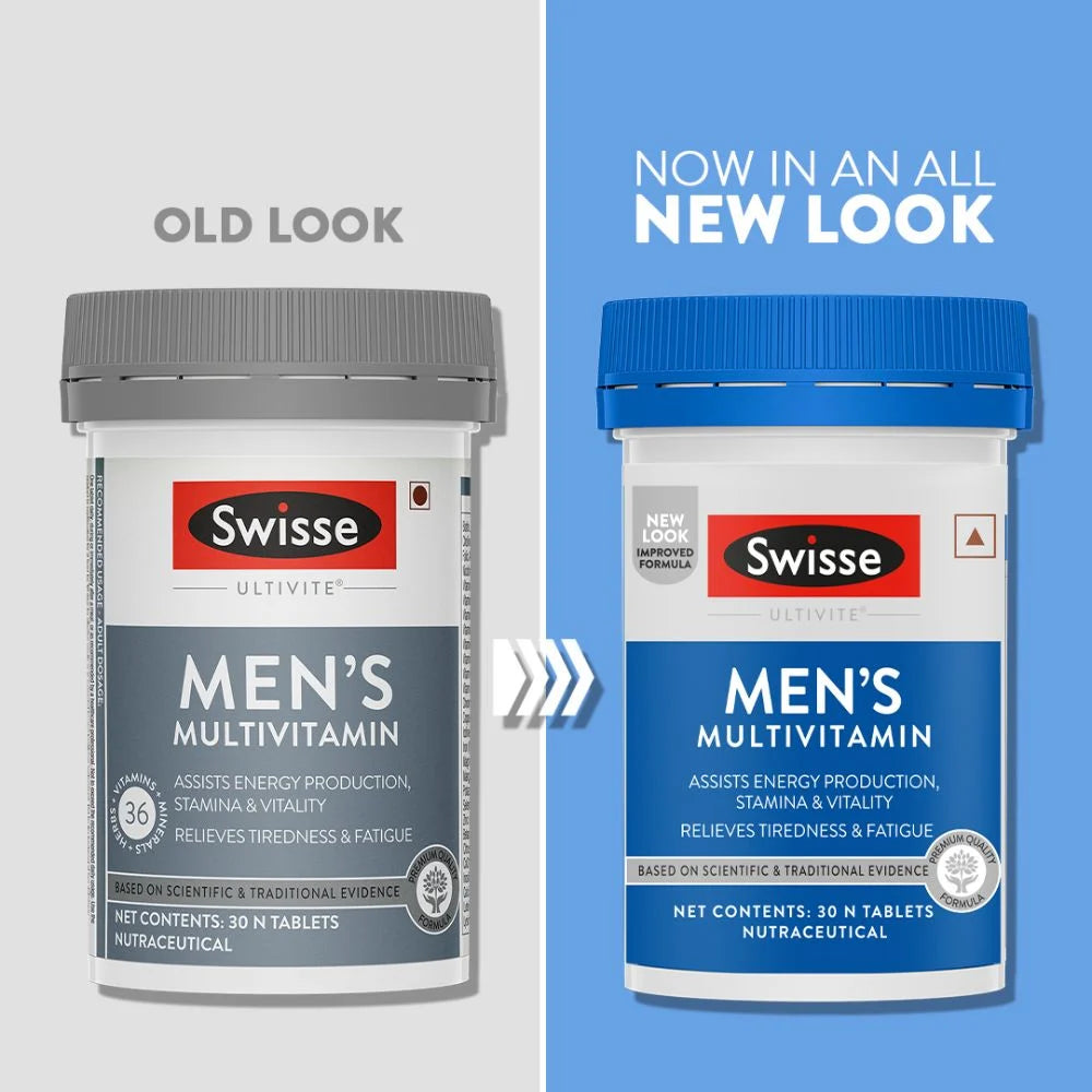 Swisse Ultivite Men’s Multivitamin | Energy & Stamina Boost