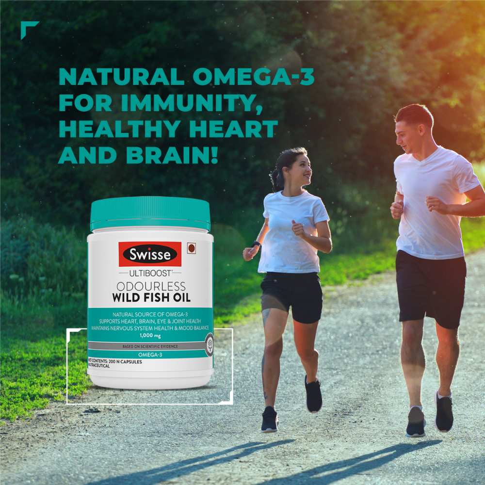 Swisse Ultiboost Wild Fish Oil 1000mg - Odourless & Pure