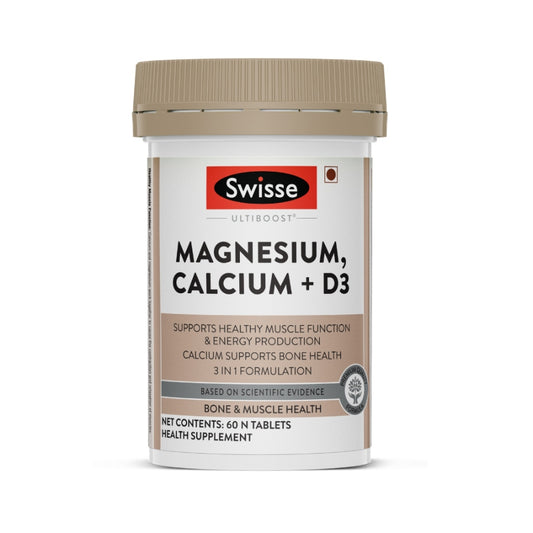 Swisse Ultiboost Magnesium, Calcium + D3 | Muscle & Energy