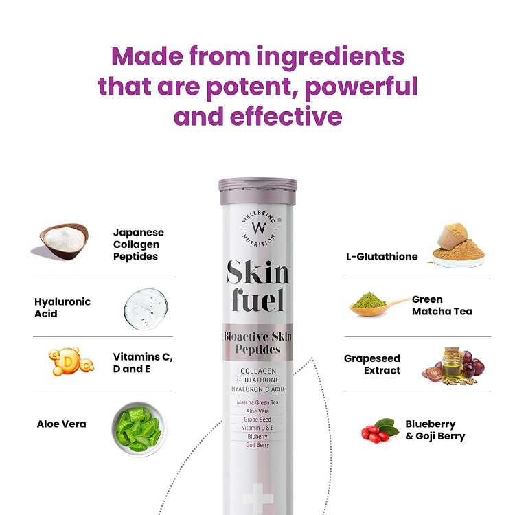 Wellbeing Nutrition Skin Fuel Collagen & Glutathione