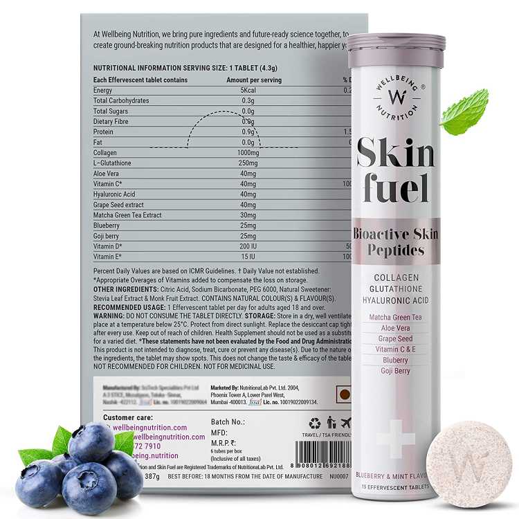 Wellbeing Nutrition Skin Fuel Collagen & Glutathione
