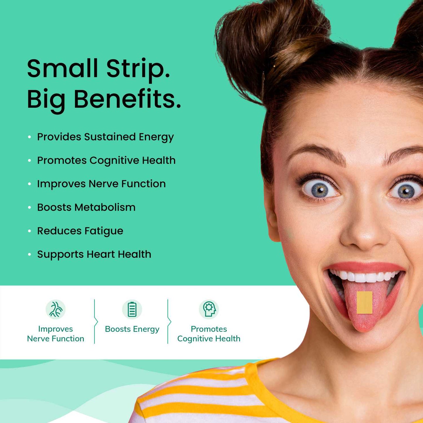 Wellbeing Nutrition Vegan B12 Melts | Energy & Brain Boost