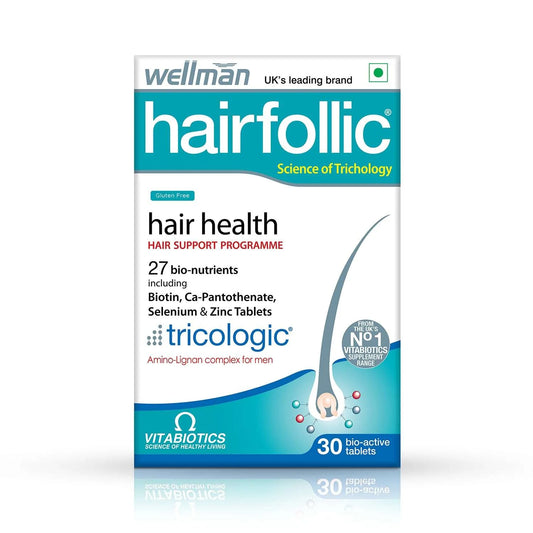 Wellman Hairfollic Hair Supplements for Men | Strong Hair Growth