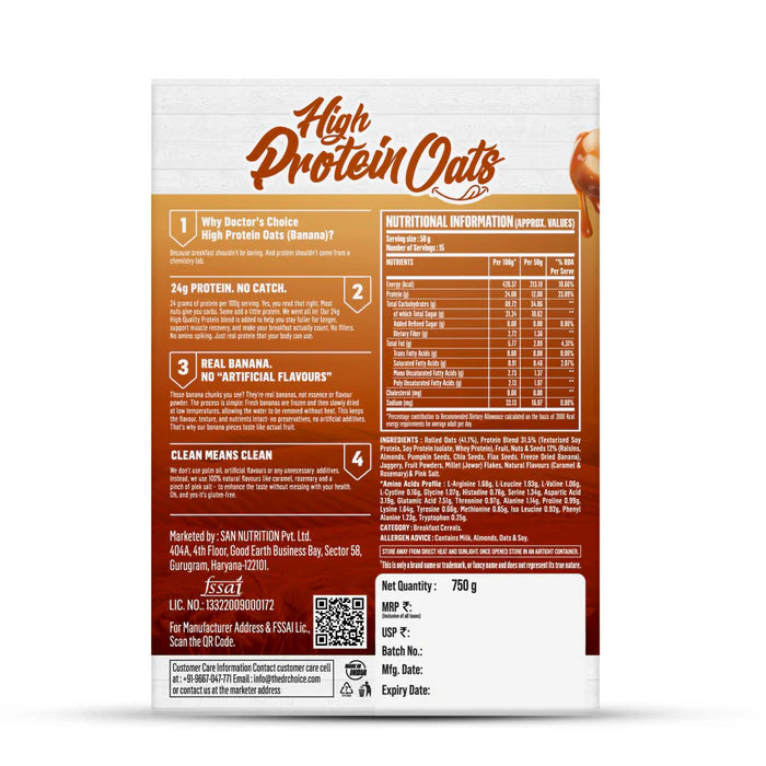 Doctor's Choice Protein Oats