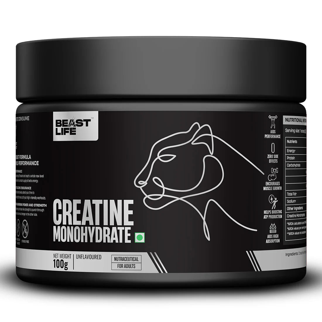 BeastLife Creatine Monohydrate | Strength & Muscle Growth