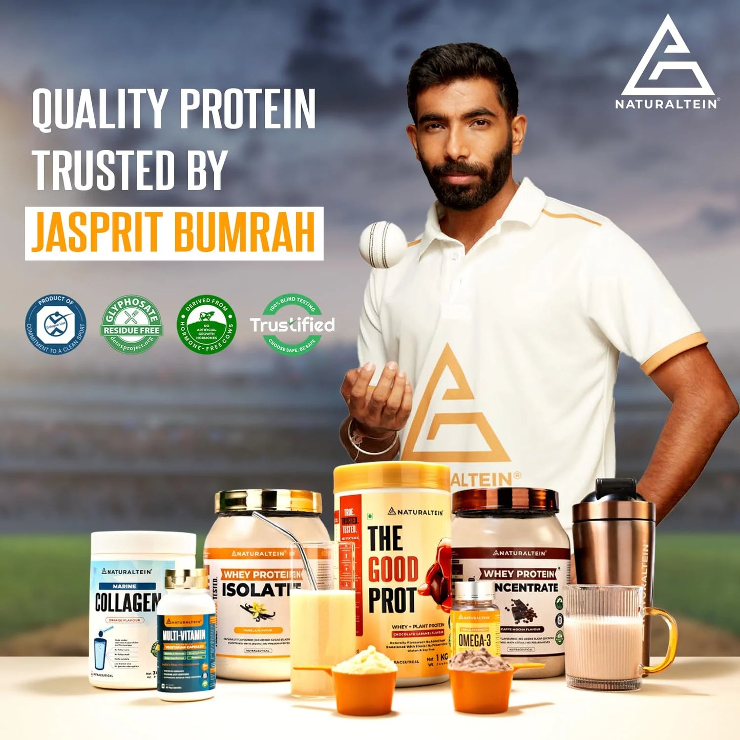 Naturaltein Vegan Plant Protein | 22g Pure Natural Protein