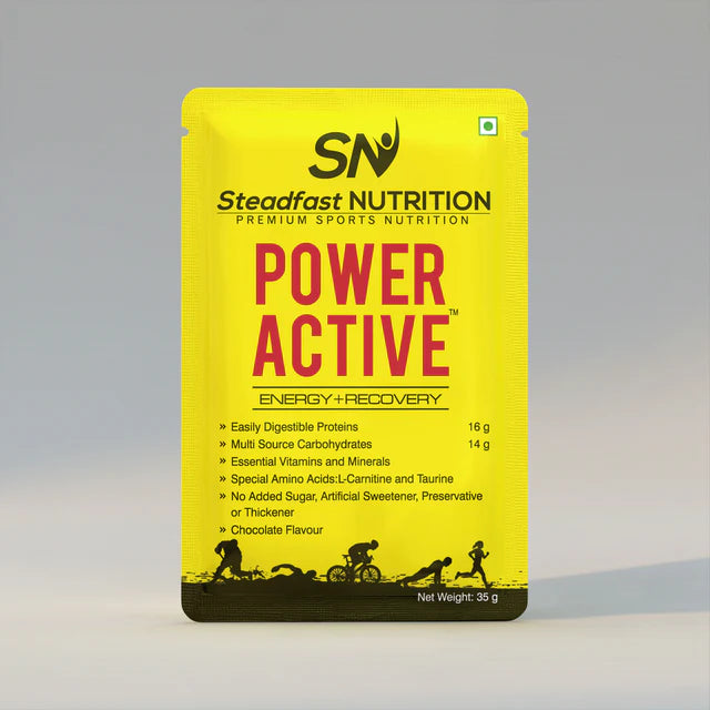 steadfast nutrition Power Active | Easy to Digest Whey Protein with Multi-Source Carbohydrates