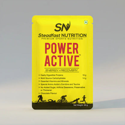steadfast nutrition Power Active | Easy to Digest Whey Protein with Multi-Source Carbohydrates