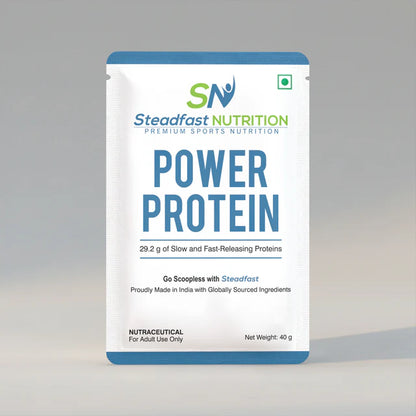 steadfast nutrition Power Protein | Whey Concentrate with Calcium Caseinate and Natural Cocoa,29.2g Protein