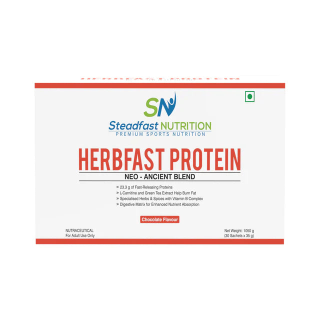 steadfast nutrition Herbfast Protein | Whey Protein Blend of Whey Concentrate & Whey Isolate with 23.3g Protein