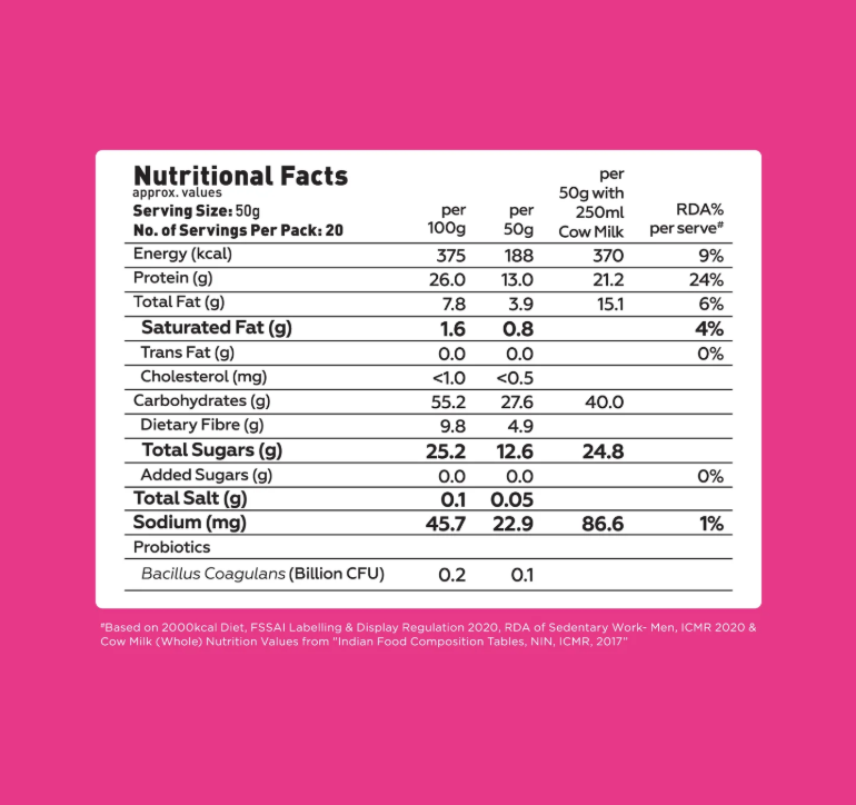 YogaBar 26g High Protein Oats Fruit & Nut