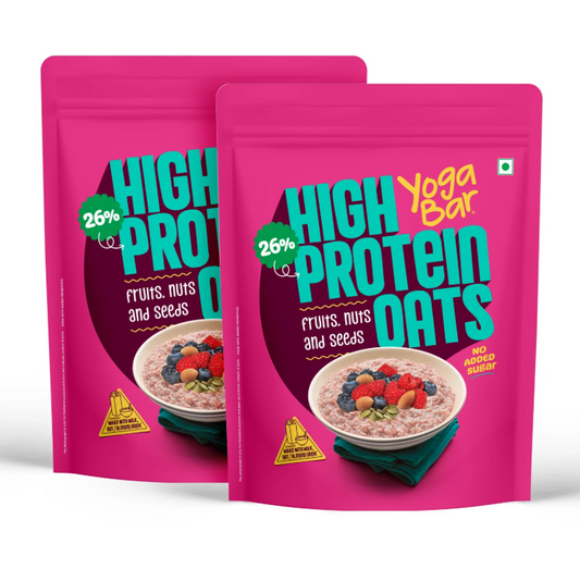 YogaBar 26g High Protein Oats Fruit & Nut