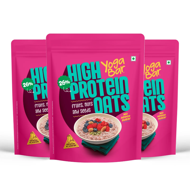 YogaBar 26g High Protein Oats Fruit & Nut
