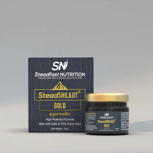 steadfast nutrition SteadShilajit Gold, Shilajit Gold 20g for Strength, Stamina and Power
