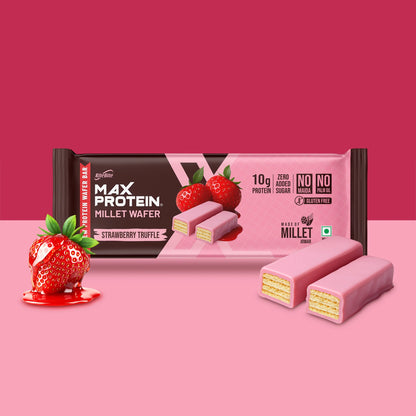 RiteBite Millet Wafer Protein Bar - Strawberry Truffle