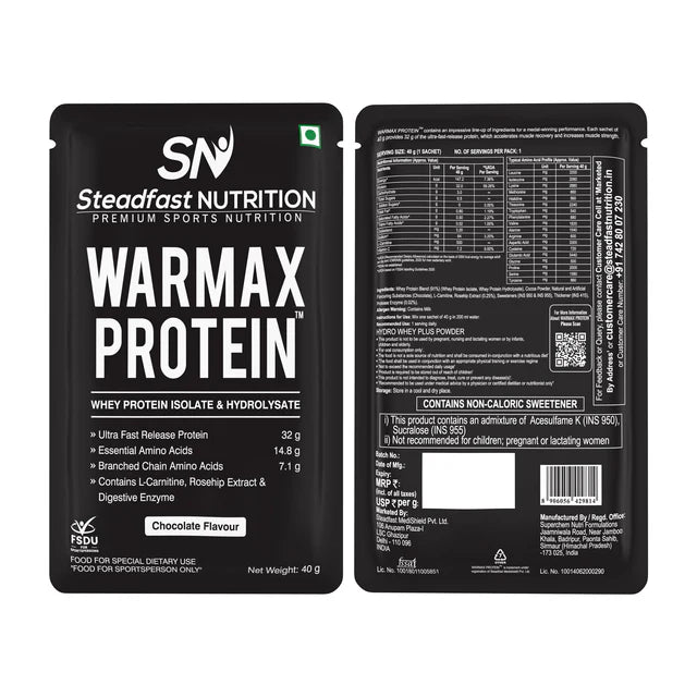 steadfast nutrition Warmax Protein | Whey Protein Isolate and Hydrolysate