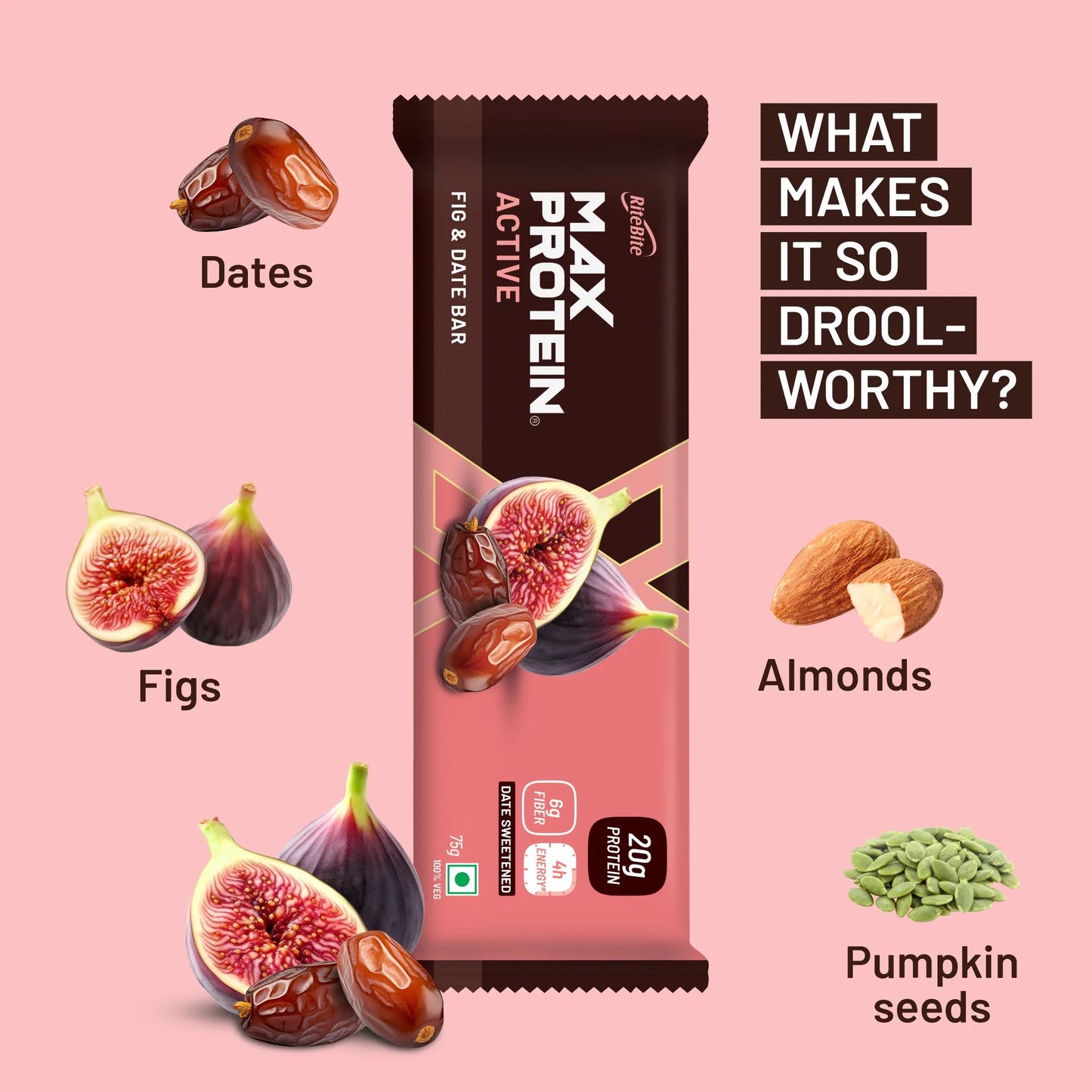 Max Protein Bar - Active Fig & Date Bar