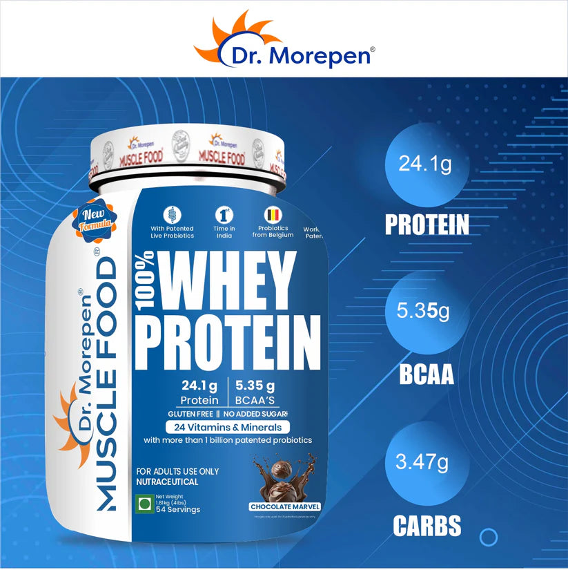 Dr. Morepen Muscle Food Whey Protein - 1.81kg