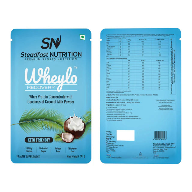 steadfast nutrition Whey Protein Concentrate with Coconut Milk Powder