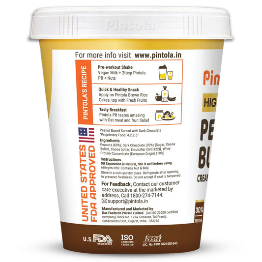 Pintola High Protein Dark Chocolate Peanut Butter