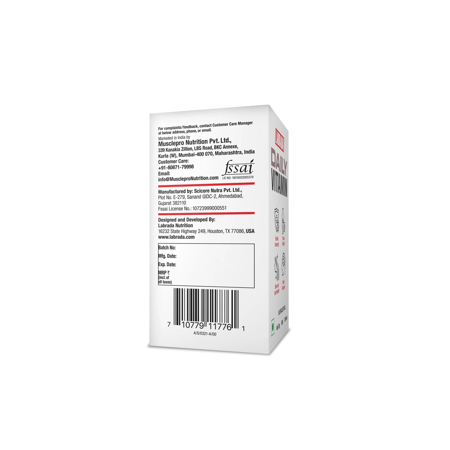 Labrada daily vitamin – 60 tablets – health & immunity booster