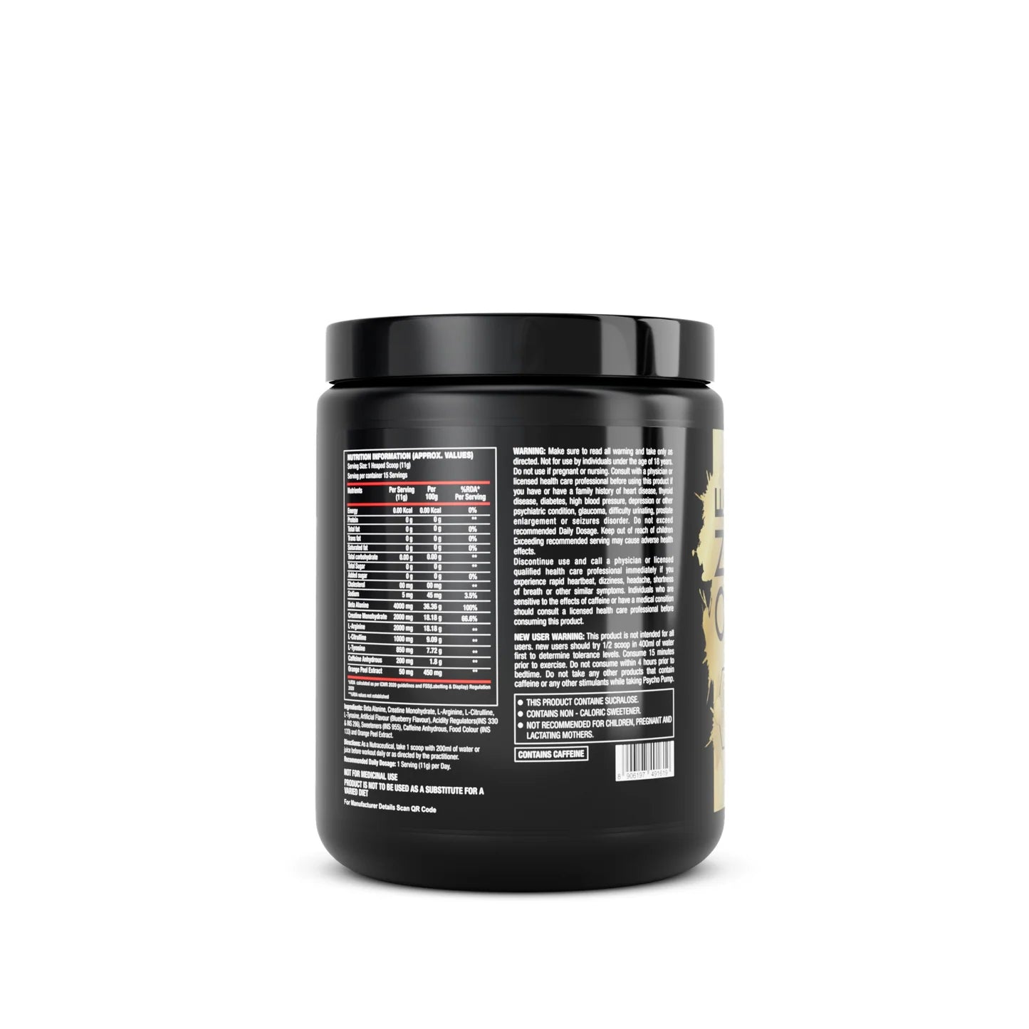 One Science Psycho Pump - Extreme Pre-Workout Formula 165g (15 SV)