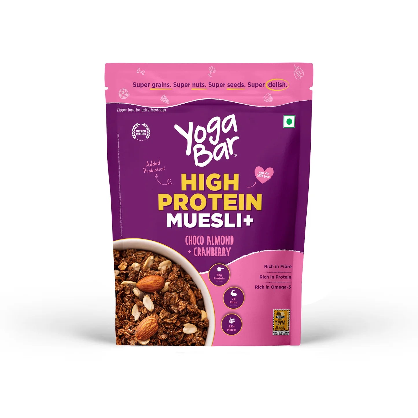 YogaBar High Protein Muesli 850g