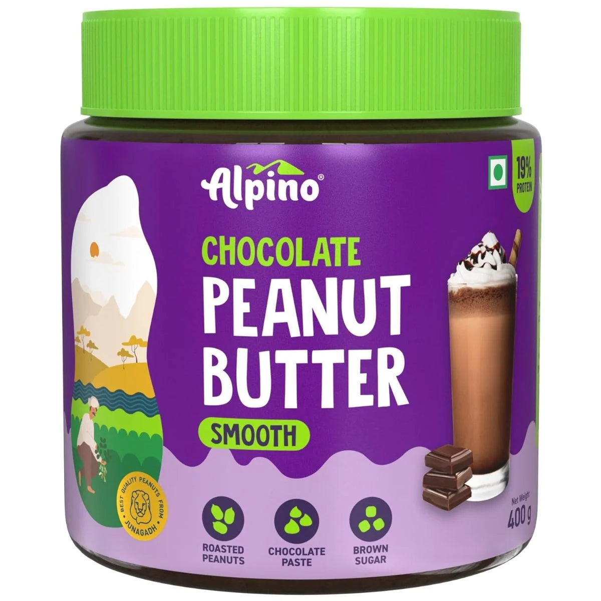 Alpino Chocolate Peanut Butter | 19g Protein & Rich Flavor