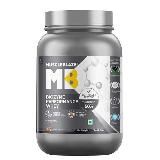 MuscleBlaze Biozyme Performance Whey | Fast Recovery Protein