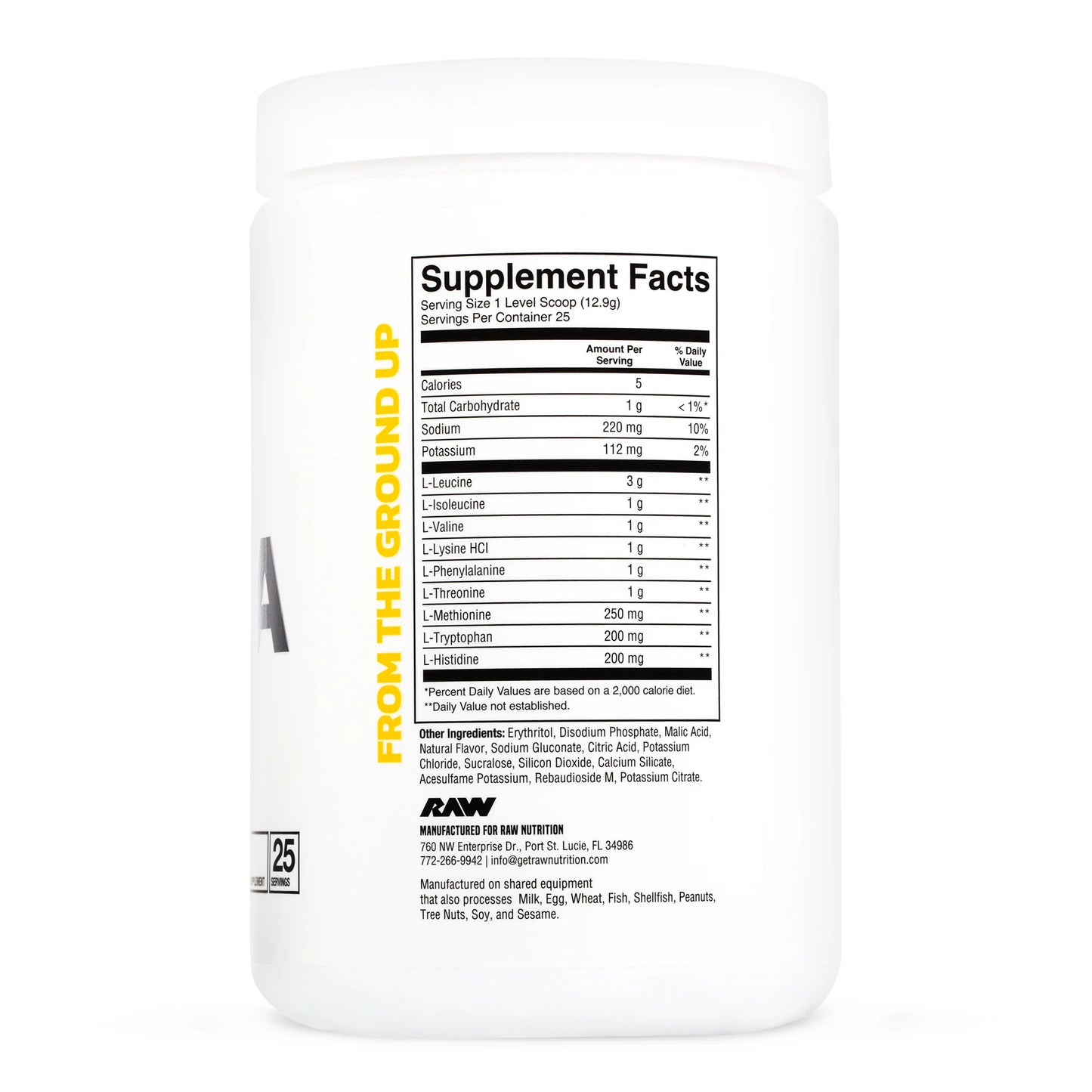 RAW Nutrition EAA – Essential Amino Acids for Recovery