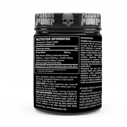 One Science Psycho Pump – Intense Pre-Workout Formula