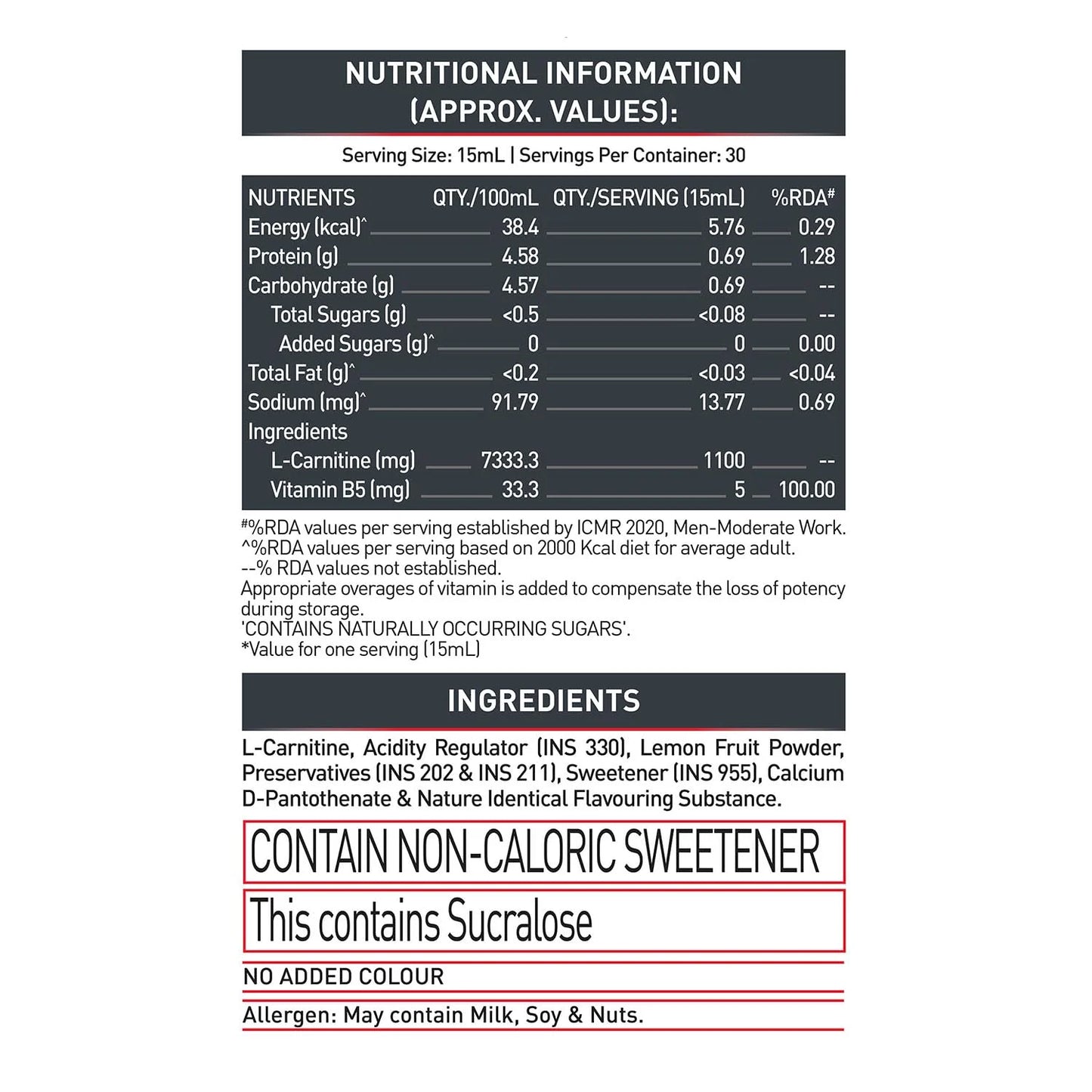 MuscleBlaze Liquid L-Carnitine 1100mg | Boost Fat Burn & Energy