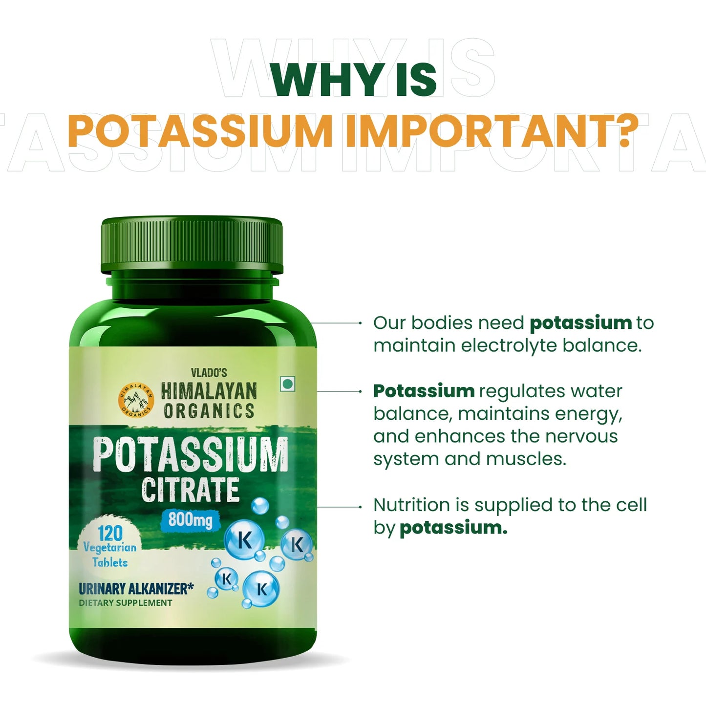 Vlado’s Himalayan Organics Potassium Citrate Supplement