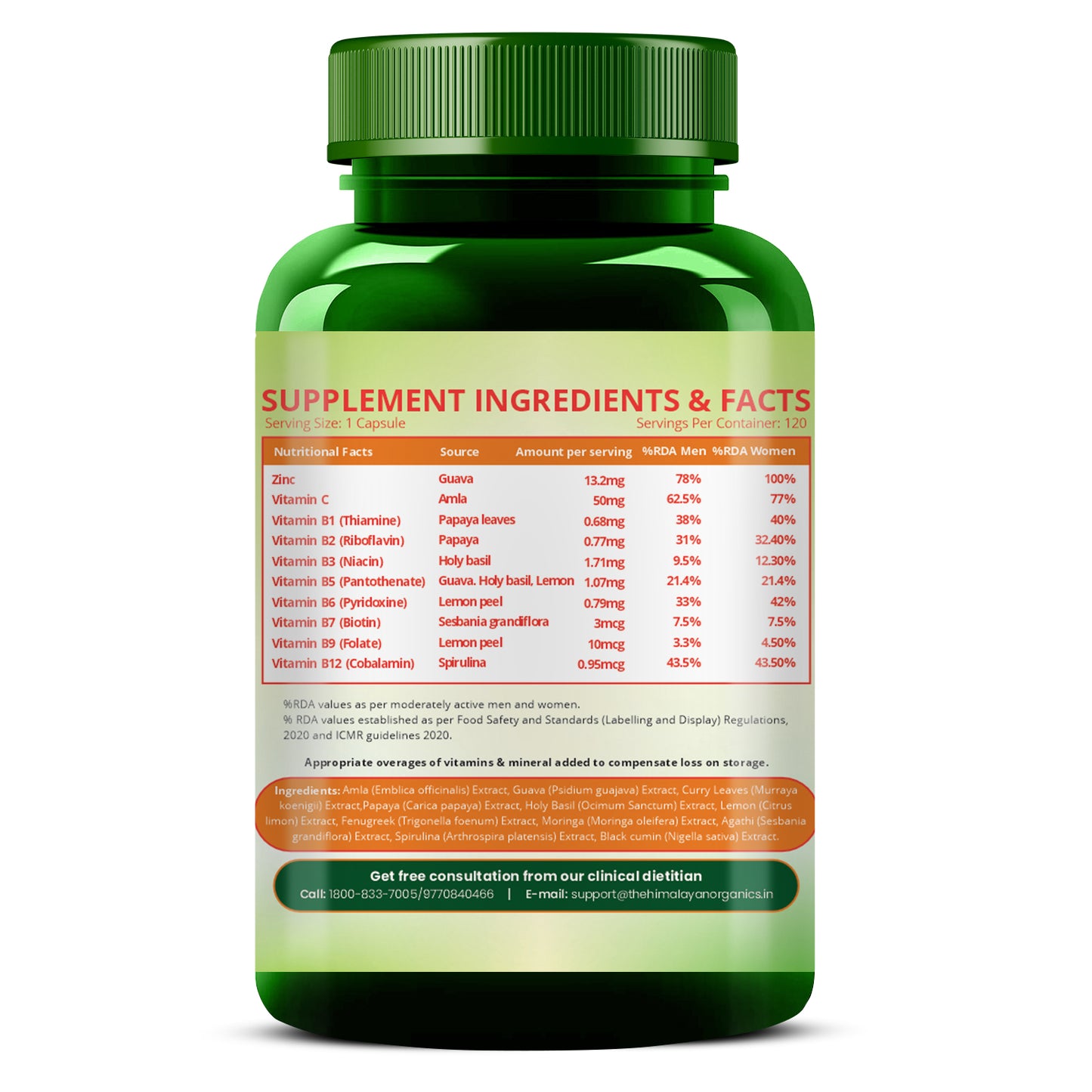 Vlado’s Himalayan Organics Zinc + Vitamin C | Immunity Boost