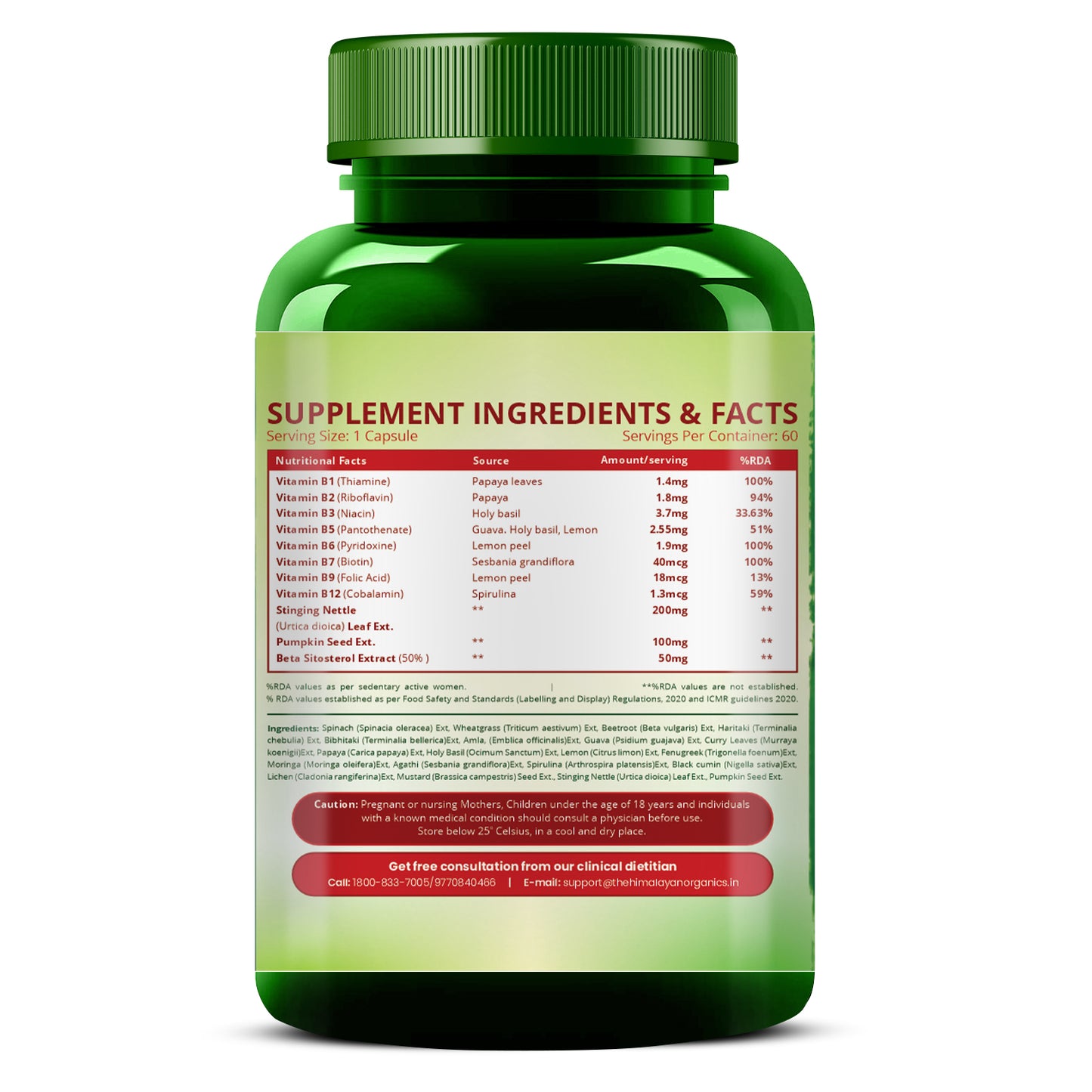 Vlado’s Himalayan Organics Plant-Based DHT Blocker | Nettle