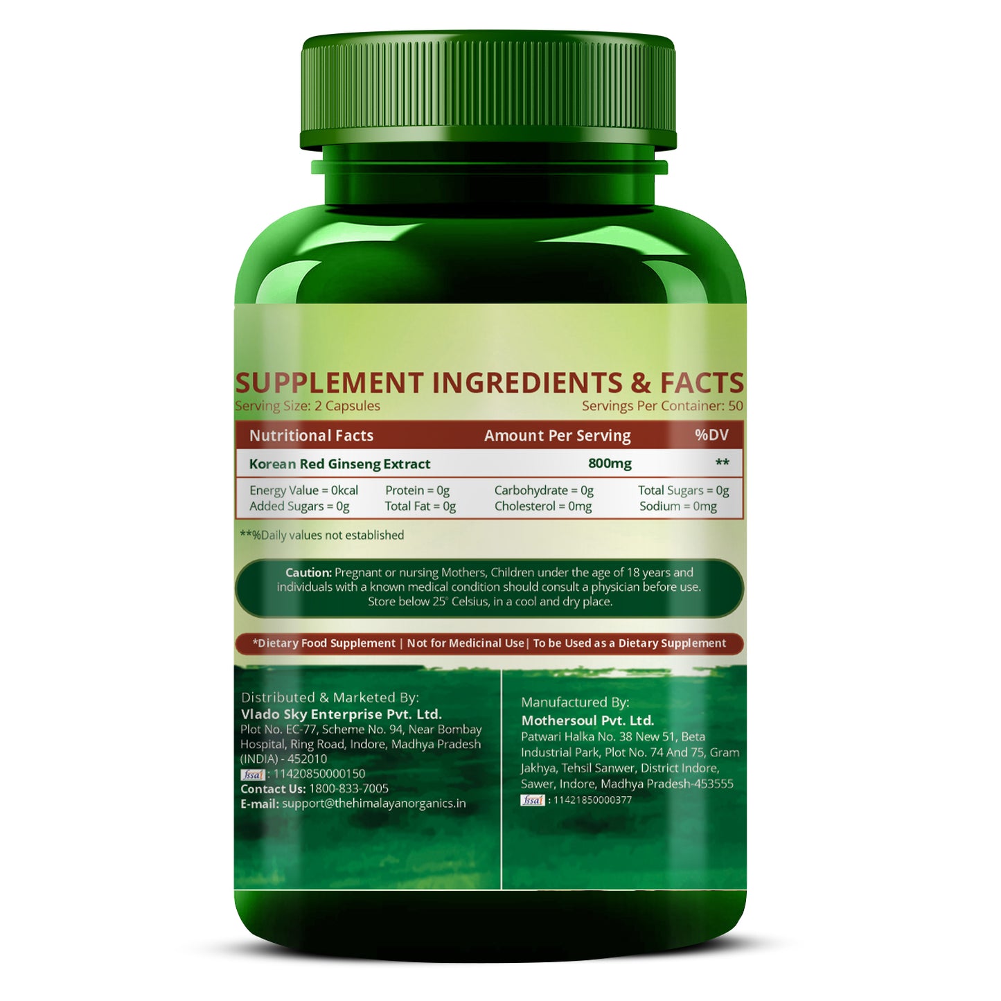 Vlado’s Himalayan Organics Korean Red Ginseng | Immunity Boost