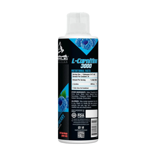 Pole Nutrition L-Carnitine Liquid 3000mg | Boost Fat Burn & Energy