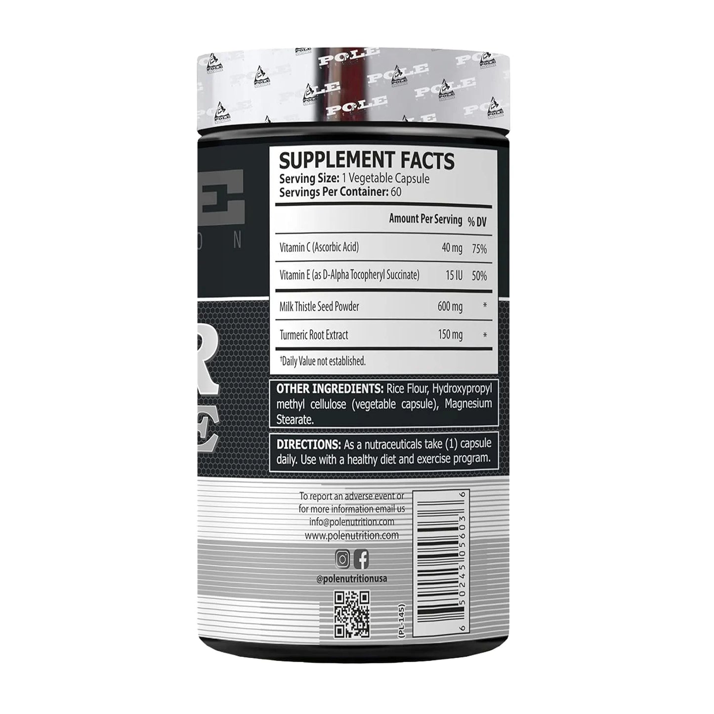 Pole Nutrition Liver Cleanse - Natural Detox Capsules