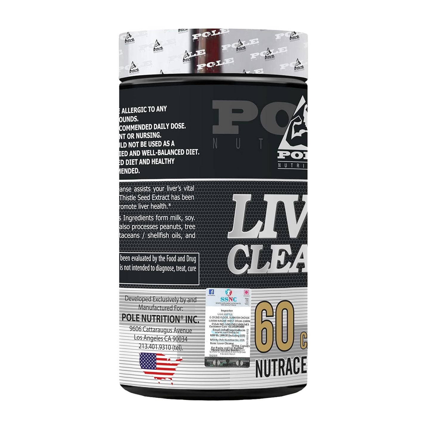 Pole Nutrition Liver Cleanse - Natural Detox Capsules