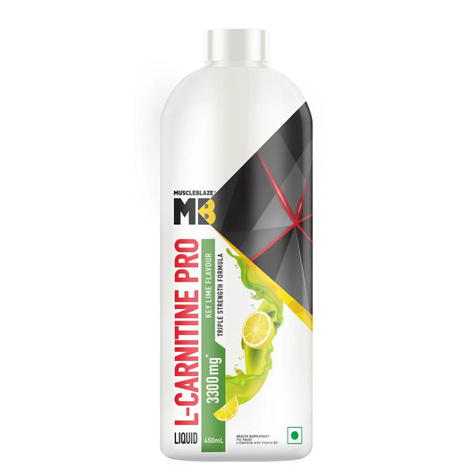 MuscleBlaze Liquid L-Carnitine Pro | Triple Strength 3300mg