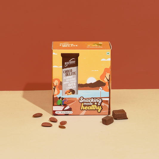 RiteBite Nutrition Choco Delite Bar | Protein & Fiber Snack