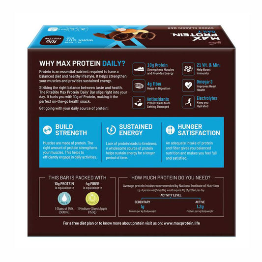 Ritebite Max Protein Choco Classic | Daily 10g Protein Bar
