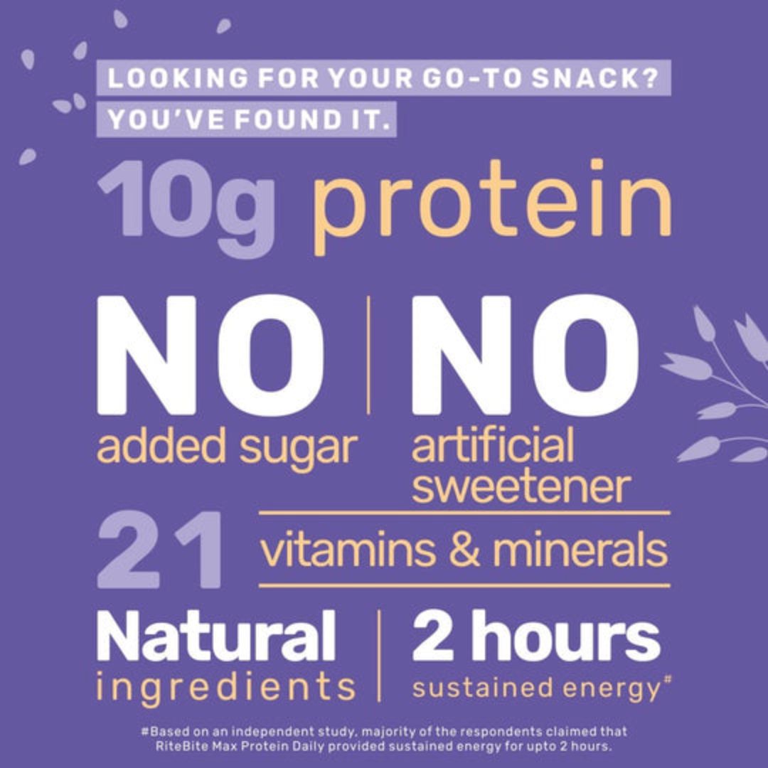 Ritebite Max Protein Choco Almond | Daily 10g Protein Bar