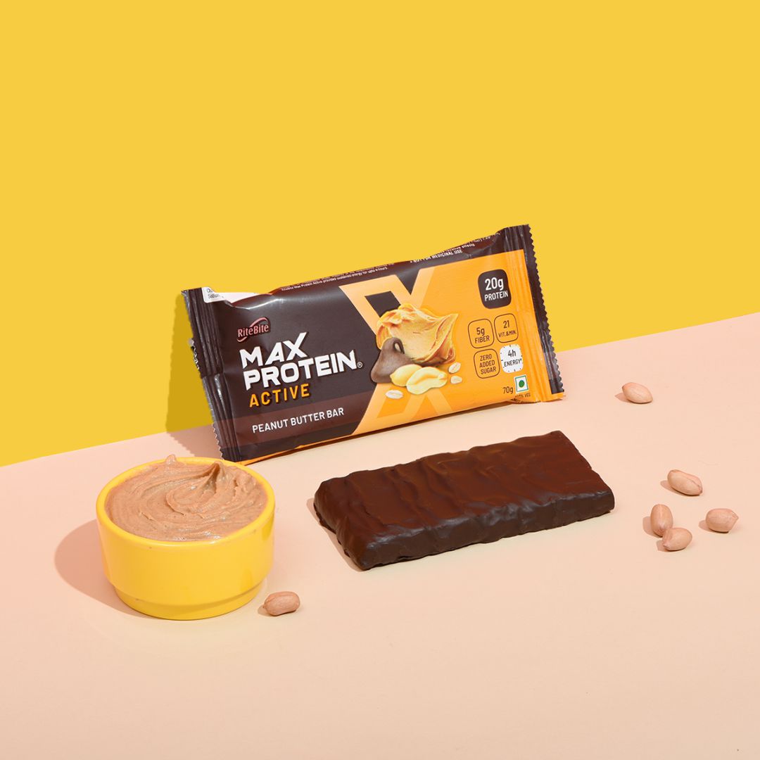 RiteBite Max Protein Bars | Peanut Butter Active Snack