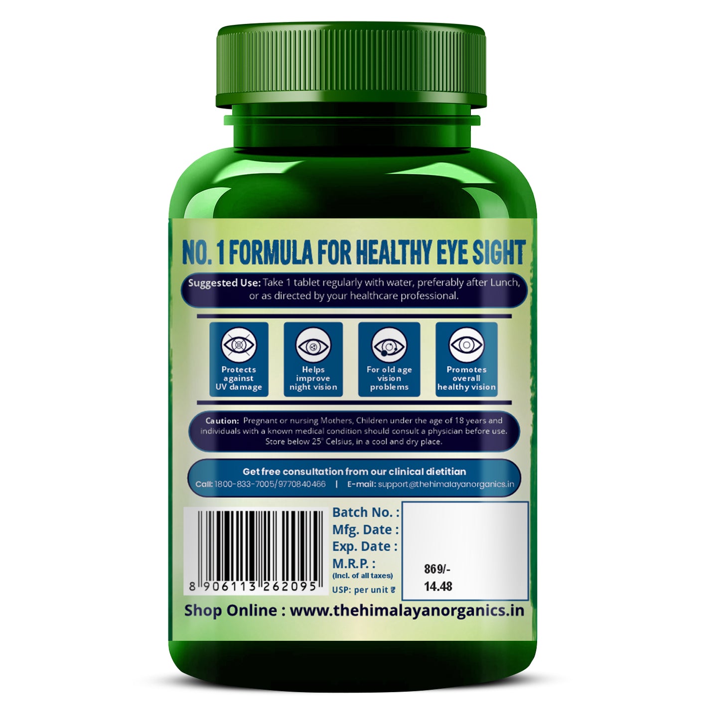 Vlado's Himalayan Organics Eye Care with Lutemax 2020