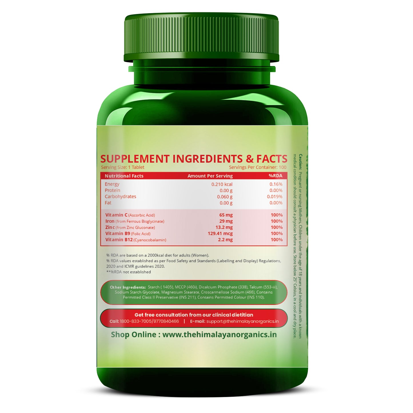 Vlado's Himalayan Organics Chelated Iron + Vitamin C