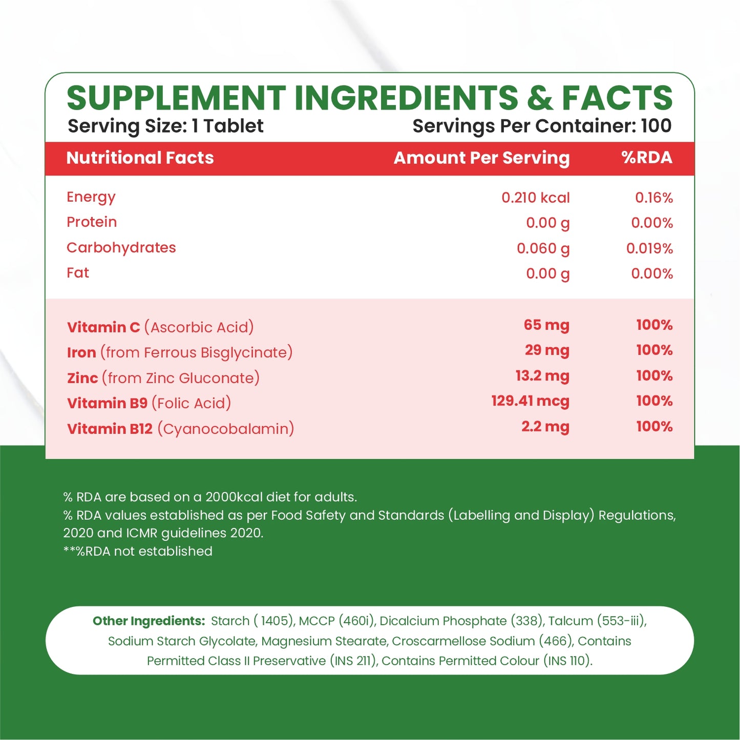 Vlado's Himalayan Organics Chelated Iron + Vitamin C