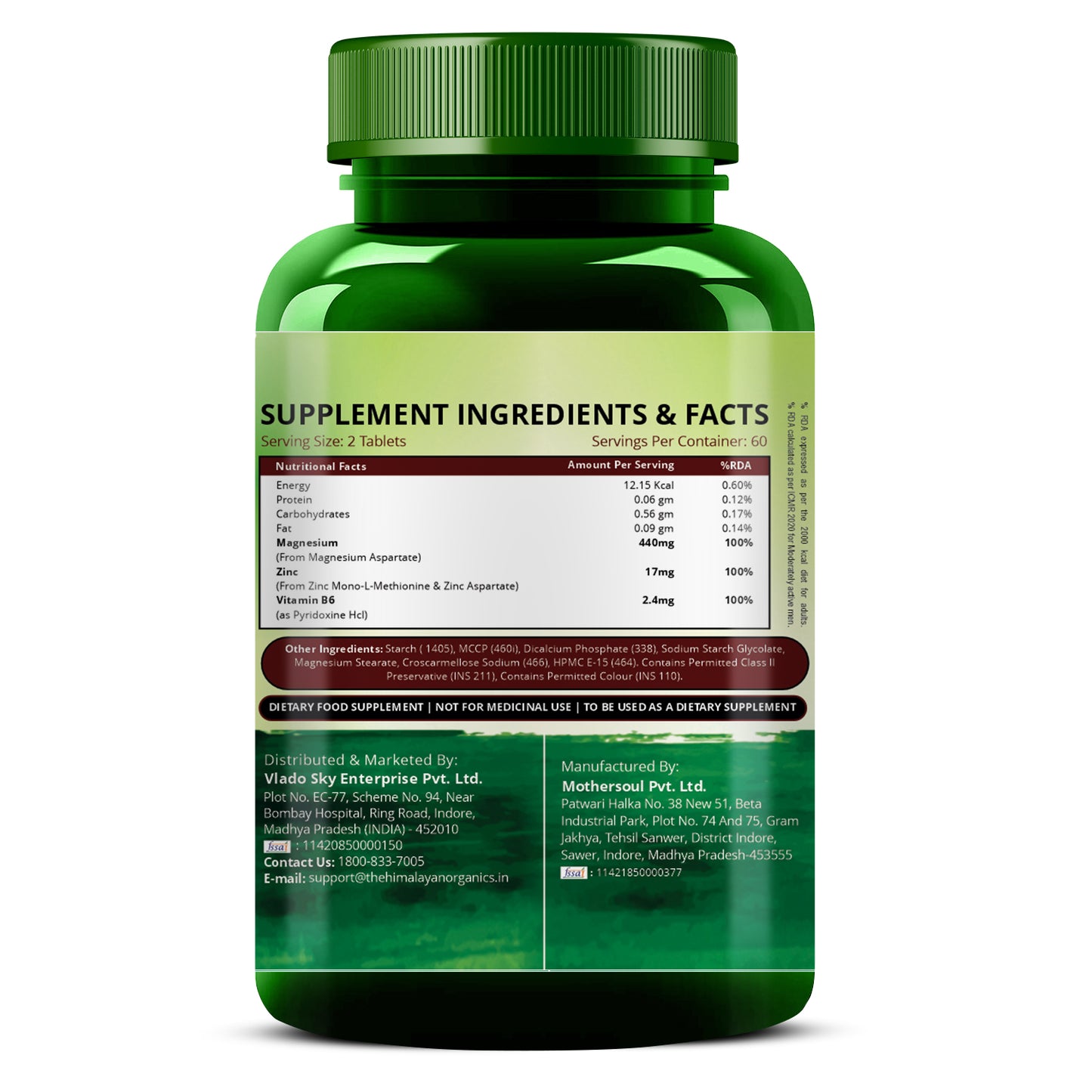 Vlado’s Himalayan Organics ZMA Nighttime Recovery