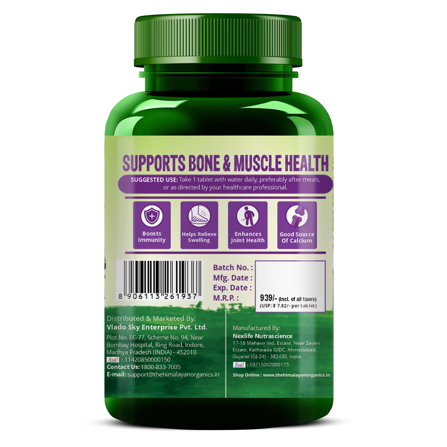 Vlado’s Himalayan Organics Alfalfa Calcium Supplement